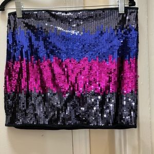 Armani Exchange Sequin Mini Skirt